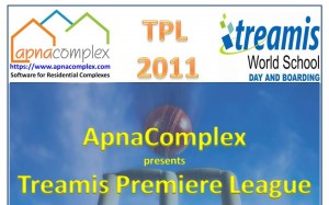 ApnaComplex presents Treamis Premiere League Cricket Tournament for Apartment Complexes / Layouts / Corporates ApnaComplex presents Treamis Premiere League Cricket Tournament for Apartment Complexes / Layouts / Corporates